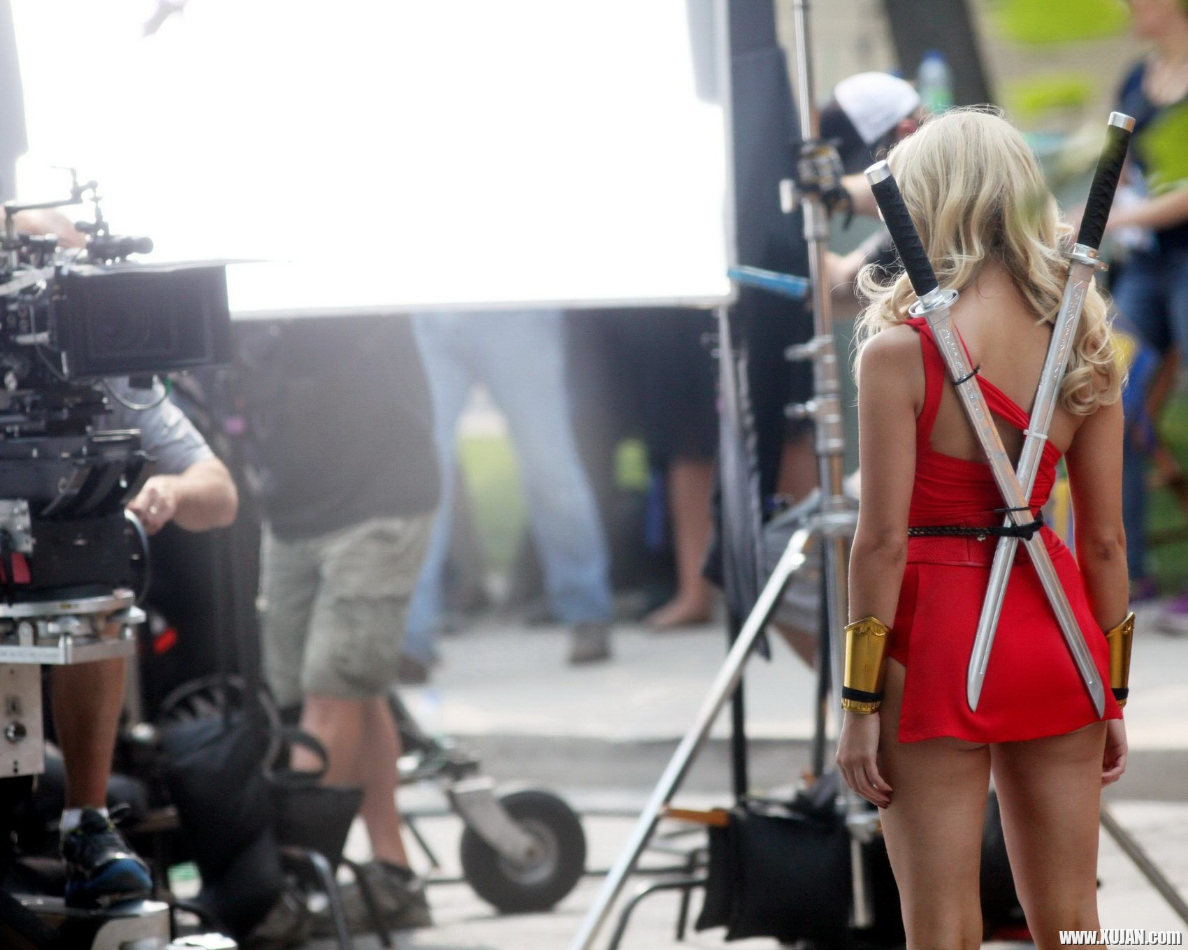 Ashley Benson shows off her ass and cleavage wearing a skimpy red outfit on the - Photo #1304261