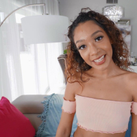 Horny young chick Sarah Lace gets exposed hard
