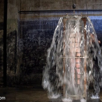 Juliette March in tight rope bondage gets a brutal water treatme