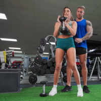 Super hot babe Selina Bentz having hardcore workout session