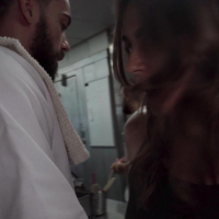 Selina Bentz getting double teamed by chefs in the kitchen