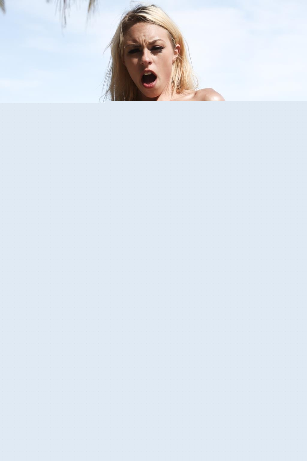 Cute Zoe Clark swallows and rides a dark Meat Pole - Photo #1328893