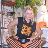 Busty Vicky Vette masturbating in her Halloween Costume