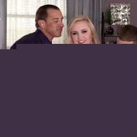 Chubby blonde Nikky Wilder takes two cocks in threesome