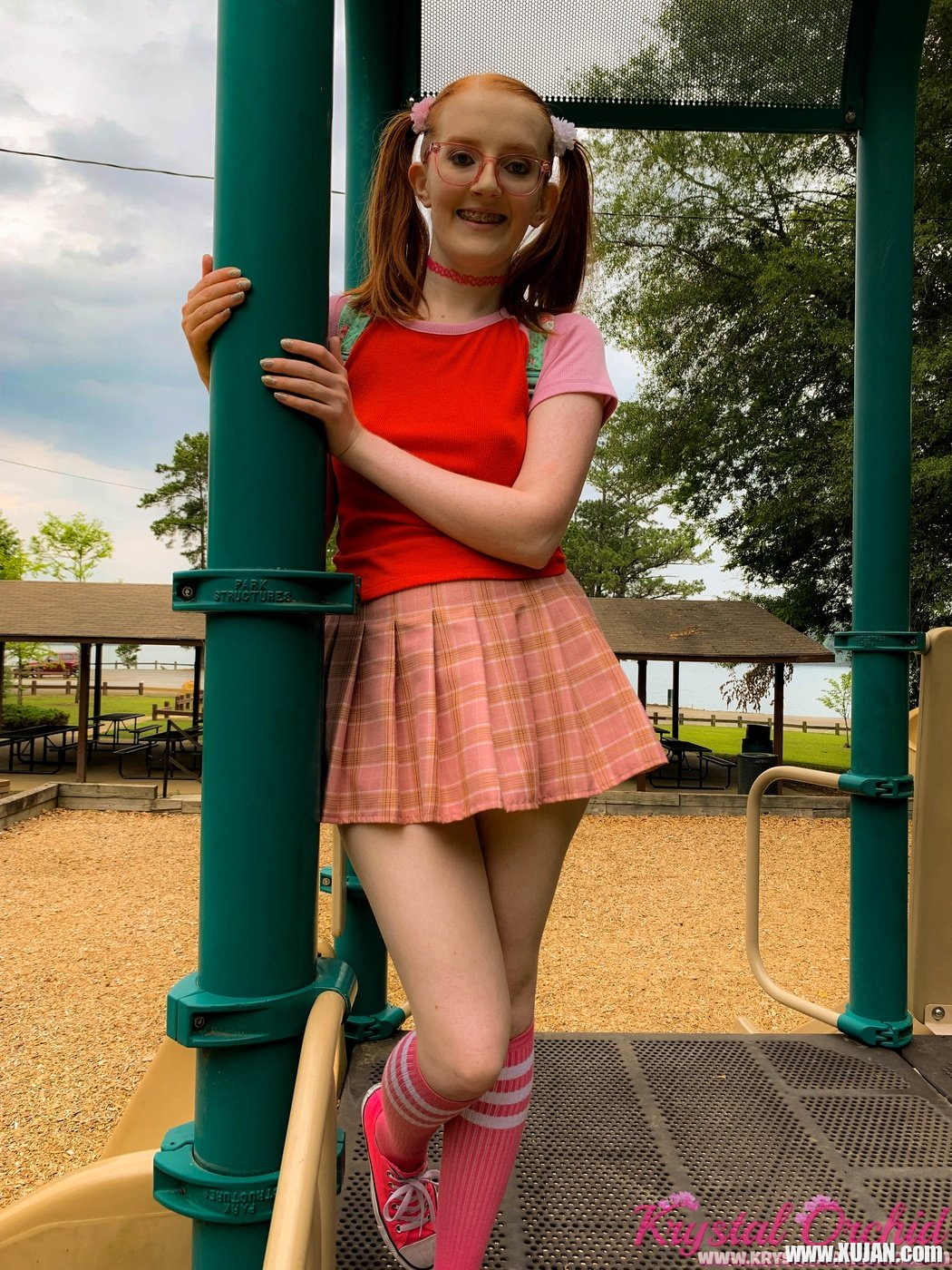 Cute looking Cherry Fae showing her sexy body outdoors - Photo #1347241
