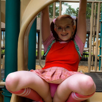 Cute looking Cherry Fae showing her sexy body outdoors