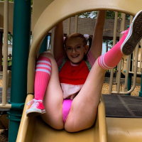 Cute looking Cherry Fae showing her sexy body outdoors
