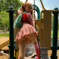 Cute looking Cherry Fae showing her sexy body outdoors