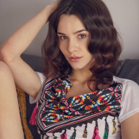 Brunette teen Adel Morel strips naked for you in Osike
