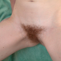 Natural Girl Sabrina Jay showing her hairy Pussy