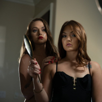 Hot chicks Joey White and Sami White fucking same guy