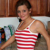 Kate Crush strips down to her GString in the Kitchen