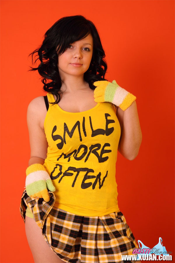 Busty Ellen lets her huge tits burst out bulging bra - Photo #1360529