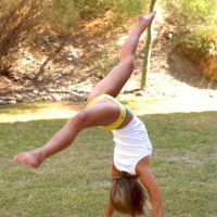 Pictures of Courtney Simpson getting crazy outside