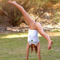 Pictures of Courtney Simpson getting crazy outside