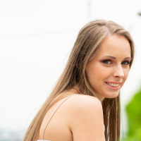 Gorgeous girl Kinuski Kakku in a hot solo action