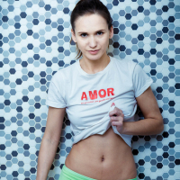 Horny young hottie Milena feels so lonely under the hot shower