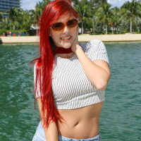 Redhead starlet Zara Ryan takes a ride on a huge black meatpole
