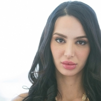 Big tit offica brunette Amy Anderssen undressing her stunning body