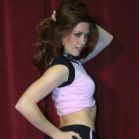 Aimee Sweet slides off her black panties