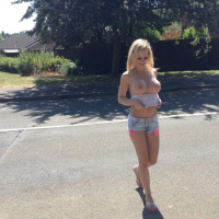 Chessie Kay gets her Panties wet in the Park