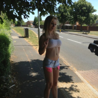 Chessie Kay gets her Panties wet in the Park