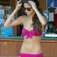 Selena Gomez showing sexy bikini body and making love with boyfriend on beach