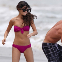 Selena Gomez showing sexy bikini body and making love with boyfriend on beach