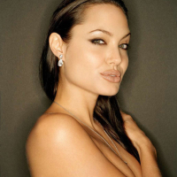 Celebrity Angelina Jolie sweet exposed big boobs