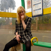 Flashing blonde british babe Satine Spark in public nudity