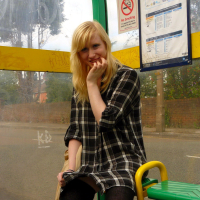 Flashing blonde british babe Satine Spark in public nudity