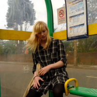 Flashing blonde british babe Satine Spark in public nudity
