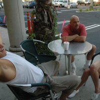 Redhead teen Trisha threesome hardcore sex with old guys