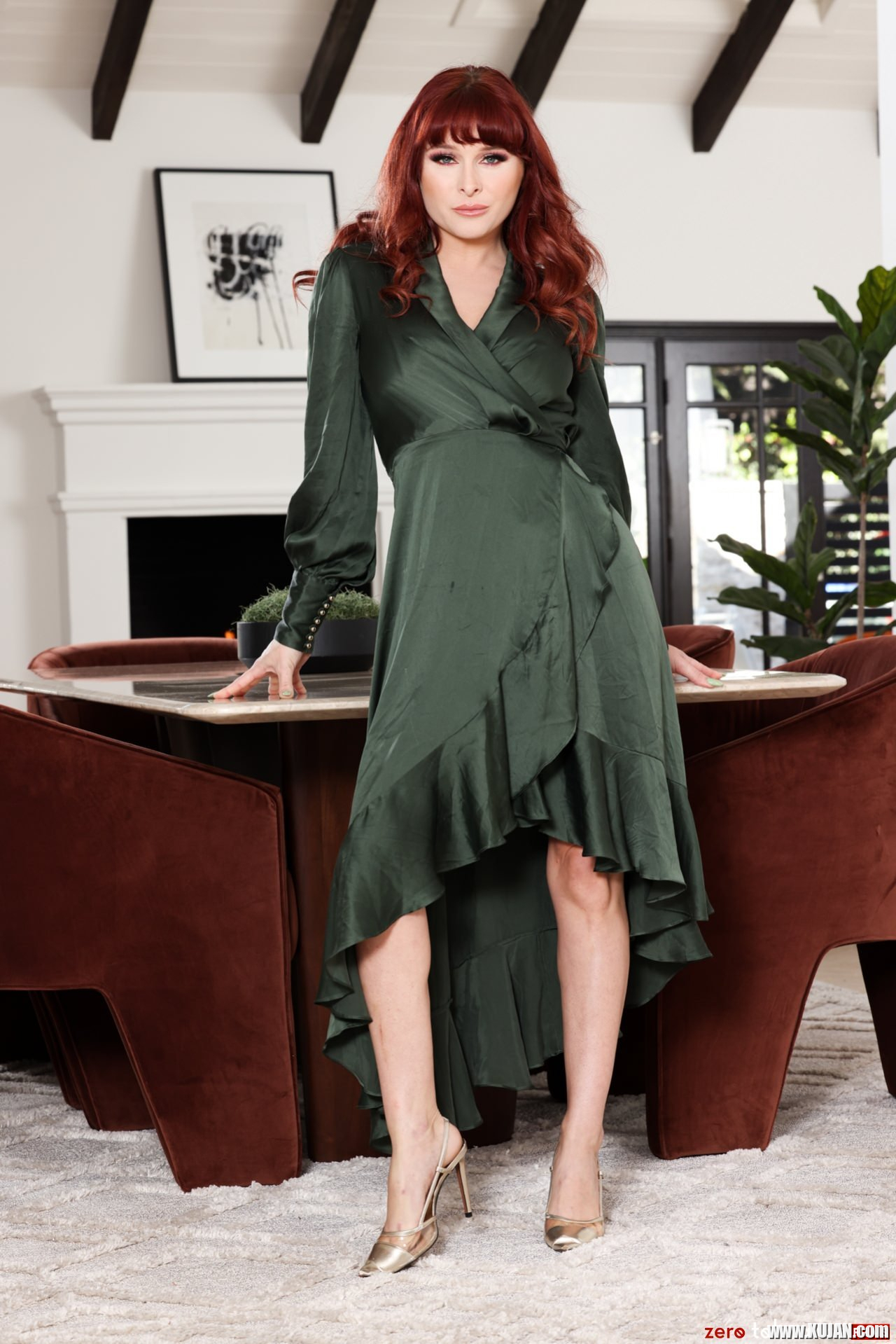 Redhead stepmom Odette Fox rides some fresh dong in front of stepdaughter - Photo #1418260