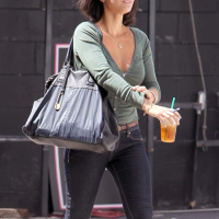 Olivia Munn exposing fucking sexy body and nice tits while walking on street