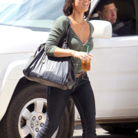 Olivia Munn exposing fucking sexy body and nice tits while walking on street