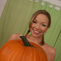 Teen babe with tiny tits Maya Hills getting a cumshot on her breast