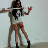 Pictures of Lynn Pops getting kinky for Halloween