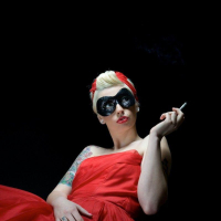 Pictures of Lynn Pops teasing in her dress