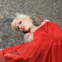 Pictures of Lynn Pops teasing in her dress