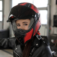Sexy biker Kate Rich paying for a bike repair with her tight pussy