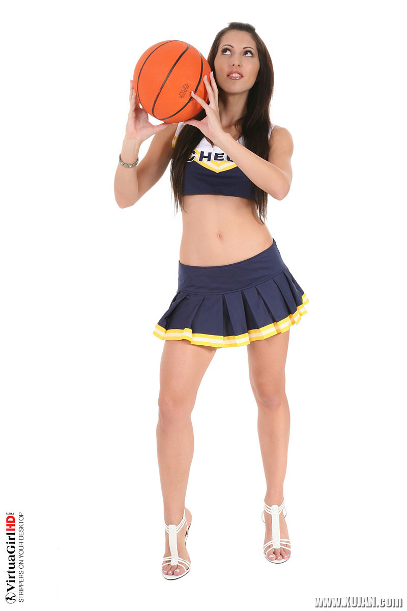 Naughty brunette Playful Ann in basketball uniform - Photo #1431312