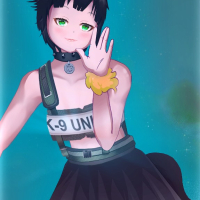 Deep Space Waifu Flat Justice Pucky