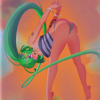 Deep Space Waifu Flat Justice Lime Code