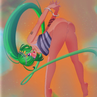 Deep Space Waifu Flat Justice Lime Code