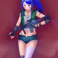 Deep Space Waifu Flat Justice Sergeant Chikara