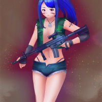 Deep Space Waifu Flat Justice Sergeant Chikara