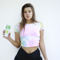 Melena Maria Rya lifts up her shirt to show her nice small boobs
