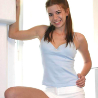 Pictures of cute redhead girl flashing her tits