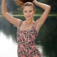 Jenna Kseniya gets out of her Dress and poses